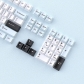 Blue White 104+22 Keys Cherry Profile PBT Doubleshot Keycaps Set for MX Keyboard